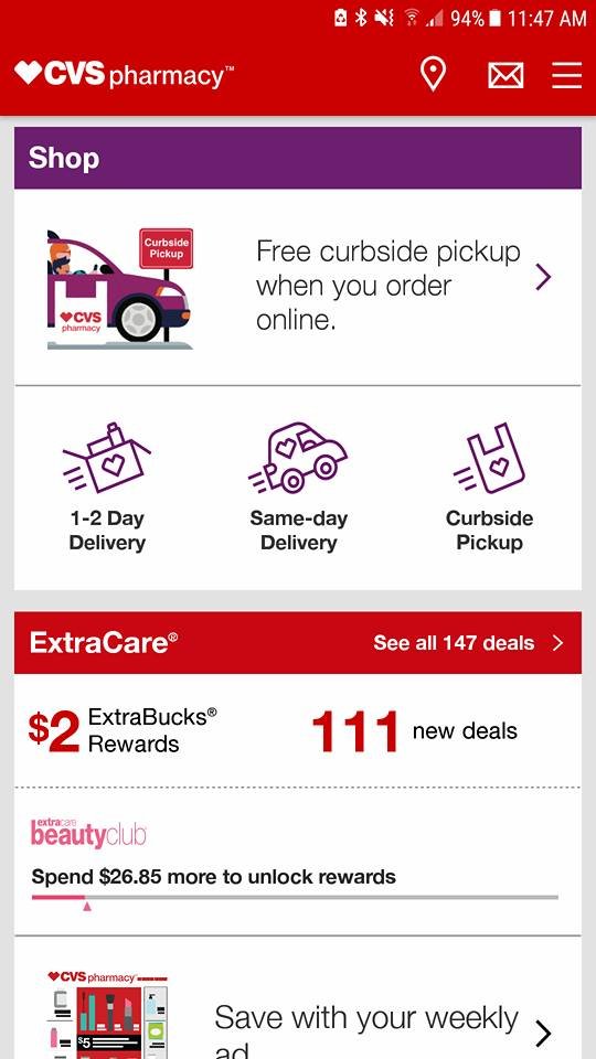 CVS App Simplifies Shopping with Quick Curbside Pickup